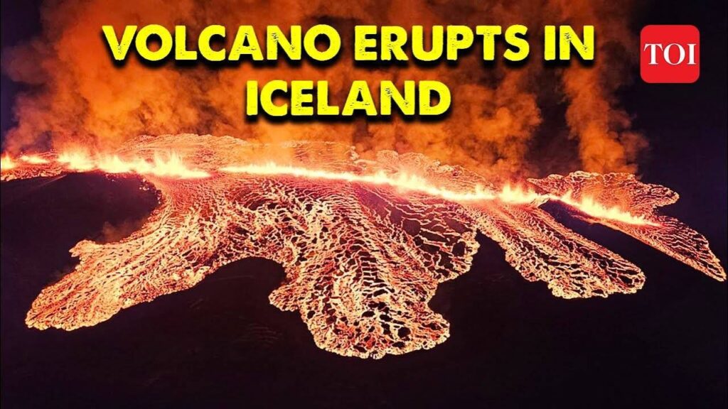 Iceland volcano erupts for second time this year with lava close to power plant